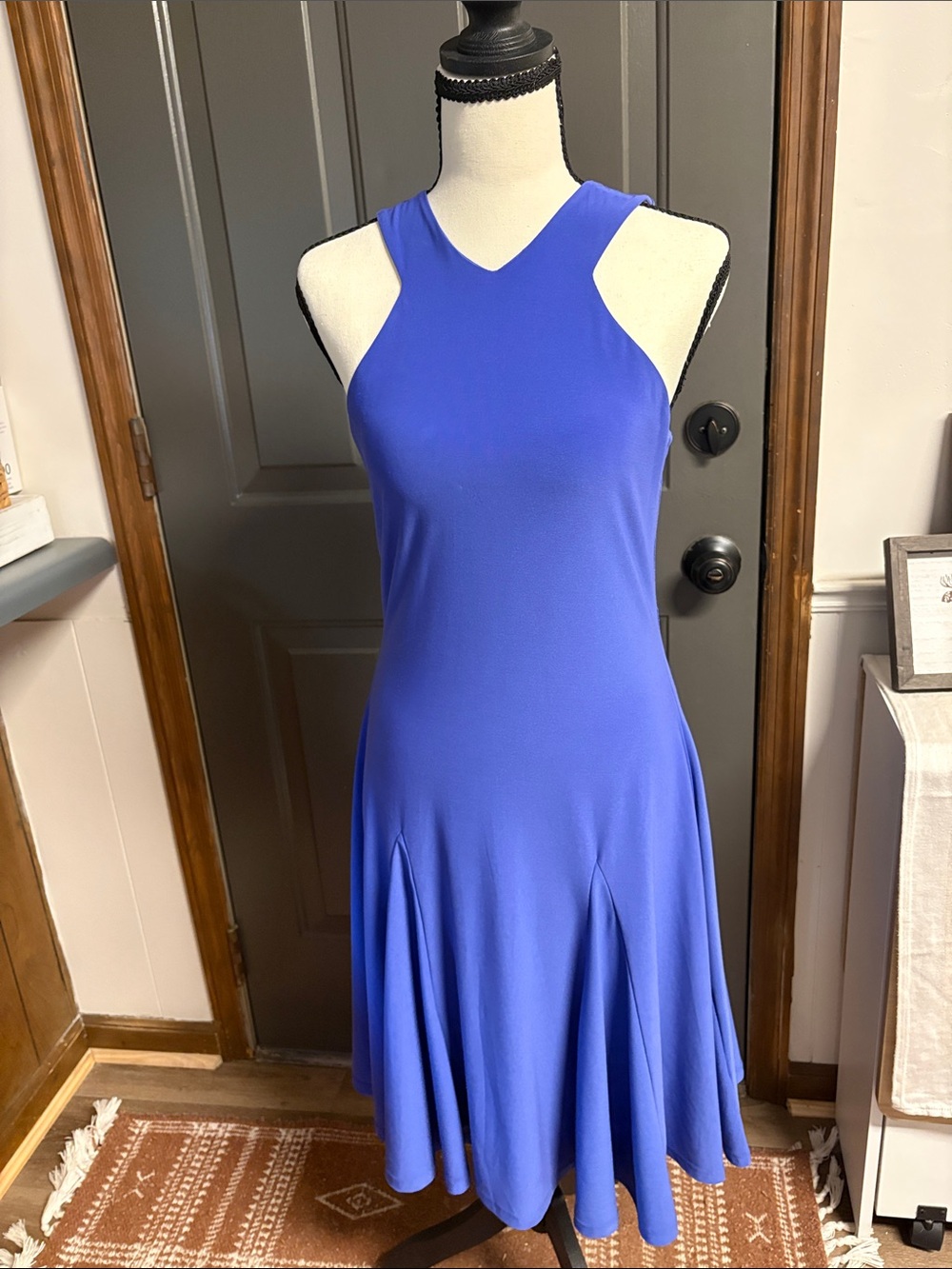 Lauren Ralph Lauren Sleeveless Midi Dress in Royal Blue
